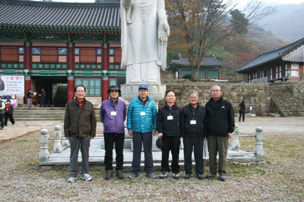 13차 사찰순례 백양사 - 선배님들 단체사진